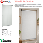 Tenda da Sole Rullo Bianca Finestra Balcone Giardino HDPE UV 90% Schermante VBS