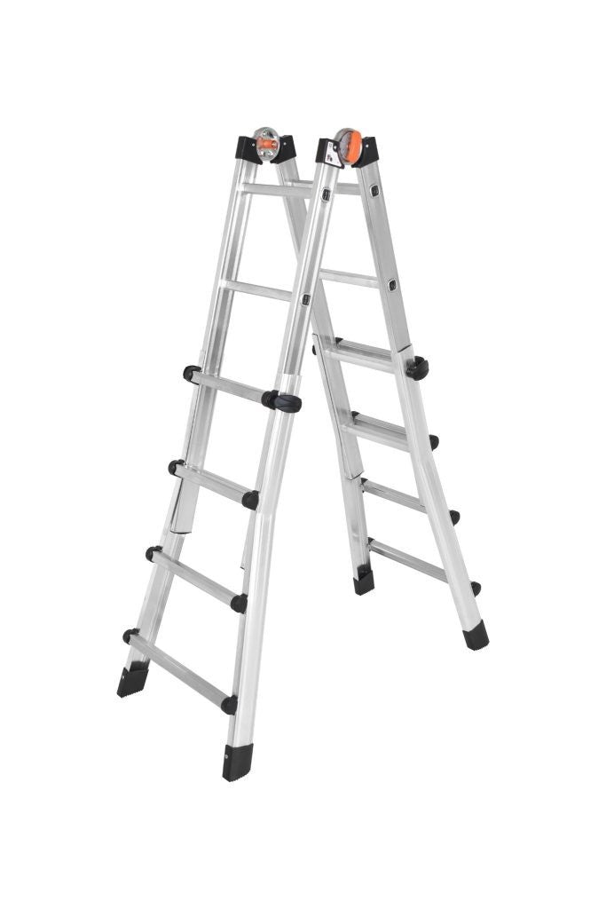 Scala Telescopica Multifunzione Alluminio GIERRE Basculante 150kg Made Italy G.F