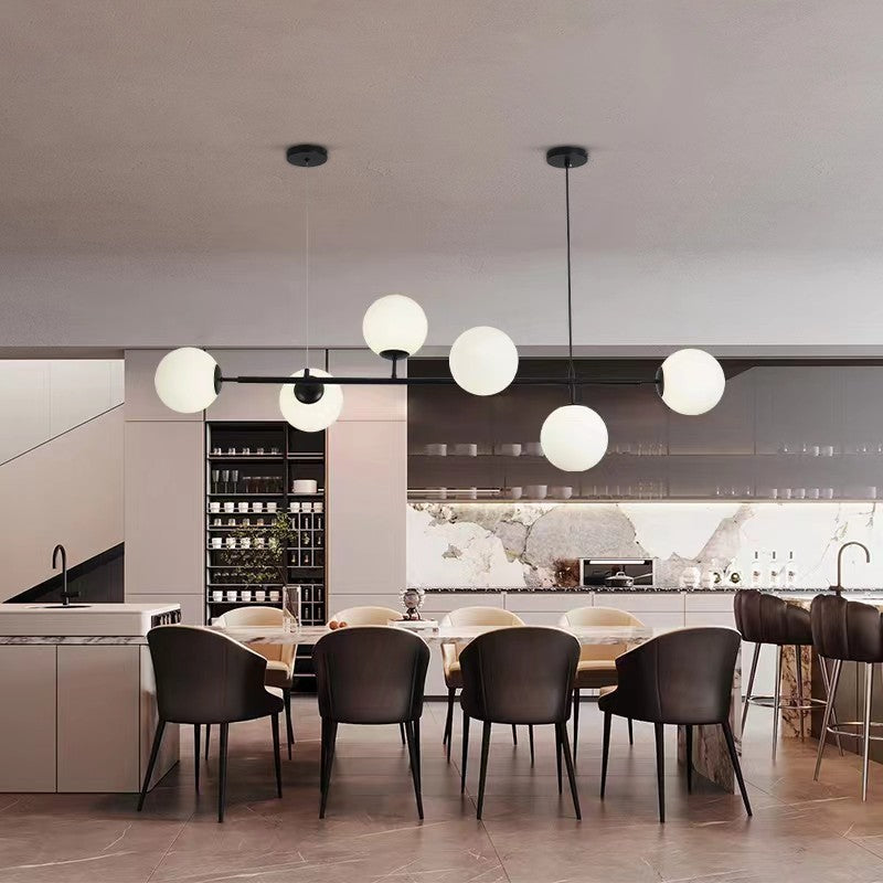 Lampadario Soffitto a Sospensione G9 Oro Bianco Nero Elegante Moderno 130 cm V.L