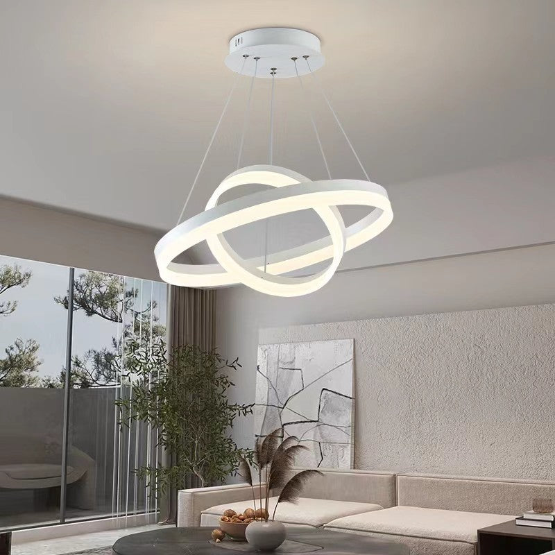 Lampadario LED 66W Dimmerabile Telecomando Moderno 3 Luci Trasformabile V.L