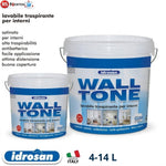 Pittura Lavabile Professionale Bianca Satinata Antibatterica Interni 4 14L I.D