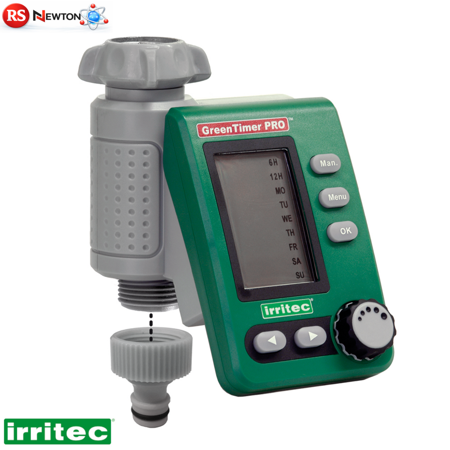 Programmatore Irrigazione Digitale IRRITEC Centralina Rubinetto Timer Acqua D.X