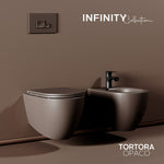 Bidet Sospeso INFINITY Sanitari Bagno Ceramica Moderno Fissaggi Nascosti D.X