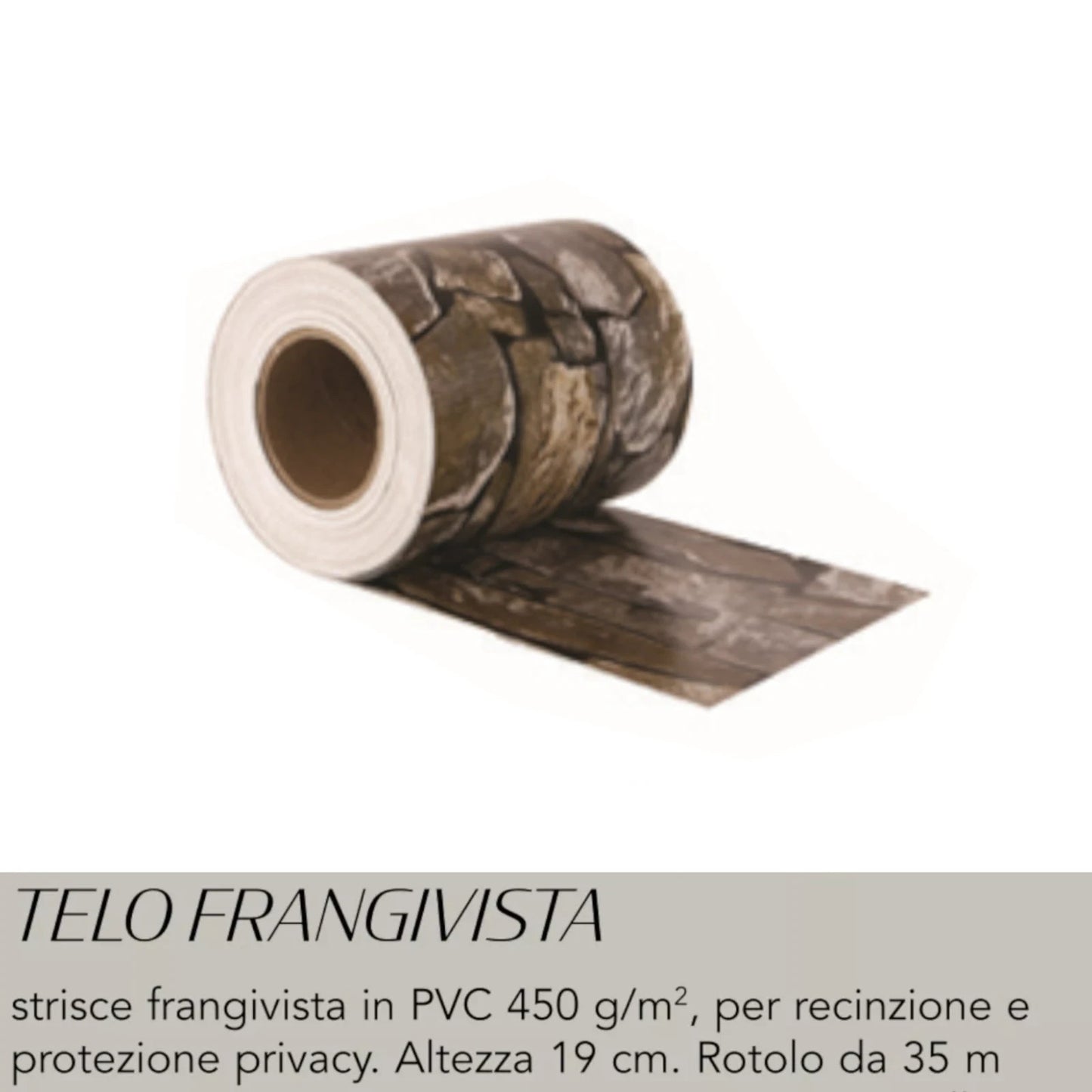 Strisce PVC Frangivista Balcone Ringhiera Cancello Fascia Frangivento 19x35m G.F