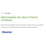 Meccanismo WC Ad Aria Attacco Laterale Pulsante Cromato Monoblocco Universal D.X