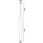 Lampada LED Sospesa GU10 60cm Cilindro Lampadario Faretto Pendente Moderno V.L
