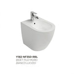 Sanitari Bagno Filo Muro Moderno NYMO INFINITY Vaso WC Bidet Water Elegante D.X