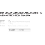 Cabina Box Doccia Pvc SEMI-CIRCOLARE Soffietto 70x90 Apertura Laterale SX o D.X