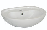 Lavabo a Parete 40x50 cm LINPHA Ceramica Foro Monocomando Moderno Bagno D.X