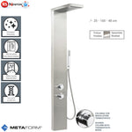 Pannello Doccia Con Miscelatore Termostatico PLUS in Acciaio INOX ASISI 304 D.X