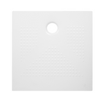 Piatto Doccia Quadro Ceramica Slim H3,6 Antiscivolo 80x80 90x90 Bianco Nero D.X