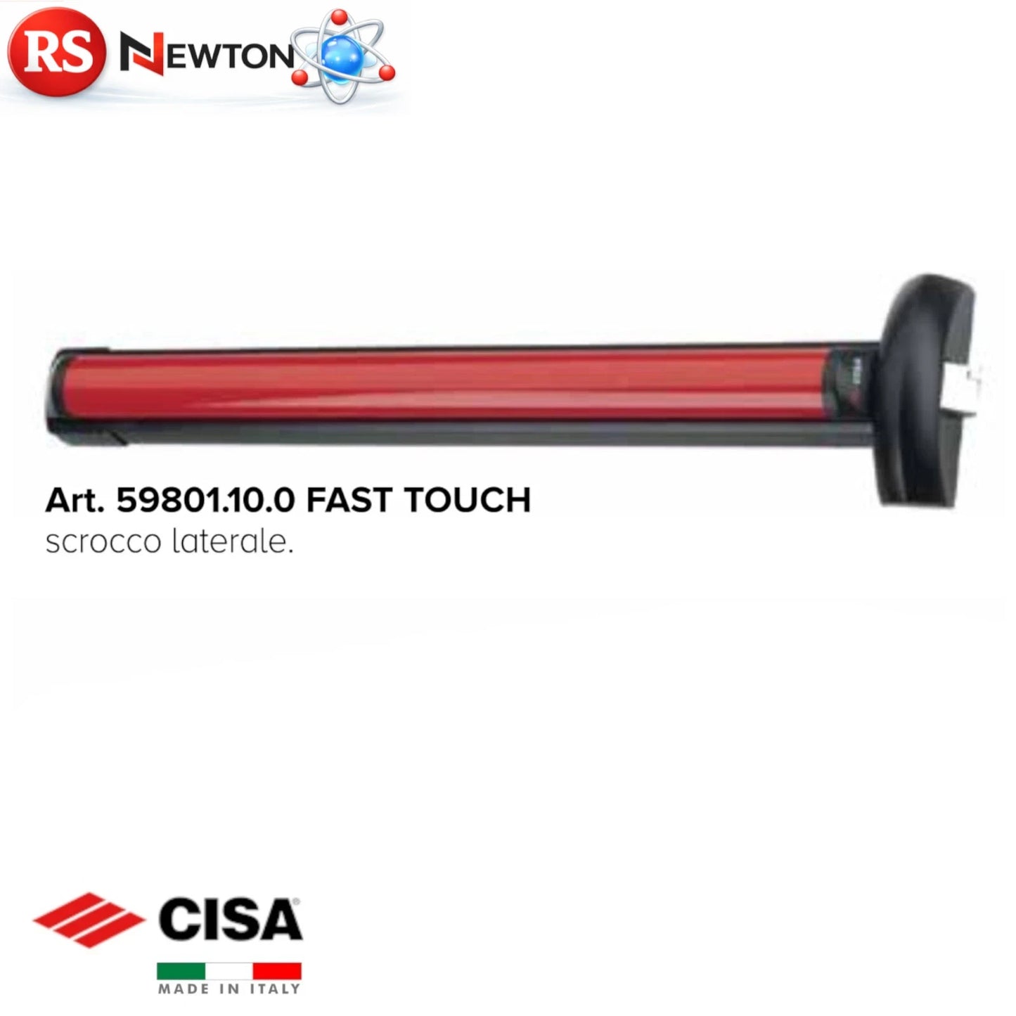 Maniglione Antipanico CISA Barra Rossa FAST Push Touch Porte Sicurezza 120cm G.F