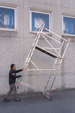 Trabattello Professionale GIERRE H 4M Ponteggio Alluminio con Ruote 150Kg VBS