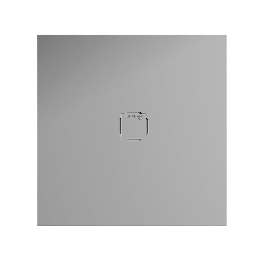 Piatto Doccia Quadrato Ultra Slim Resina Antiscivolo Effetto Pietra Moderno D.X