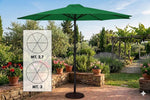 OMBRELLONE Da Giardino Patio Tondo 270 300 cm in Metallo Con Manovella G.F