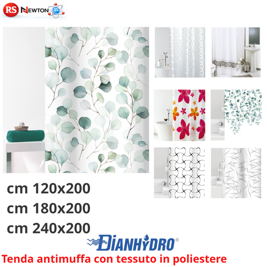 Tenda Per Doccia in Tessuto 120x200 180x200 240x200 Cm Tende Impermeabile D.X