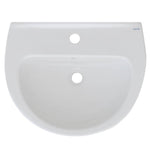 Lavabo a Parete 40x50 cm LINPHA Ceramica Foro Monocomando Moderno Bagno D.X