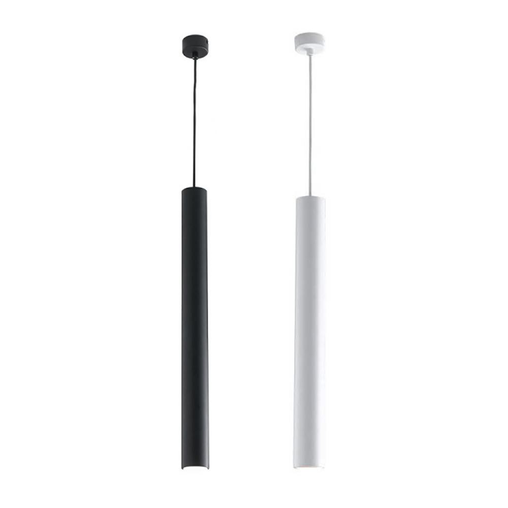 Lampada LED Sospesa GU10 60cm Cilindro Lampadario Faretto Pendente Moderno V.L