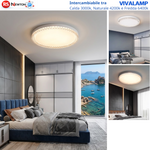 Plafoniera LED 80W 7200Lm CCT Cristallo 3000K 4200K 6400K Rotonda Bianca V.L