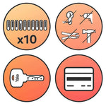 Cilindro Europeo YALE 2000 Doppio Frizionato Antiscasso 10Pin Porta blindata VBS