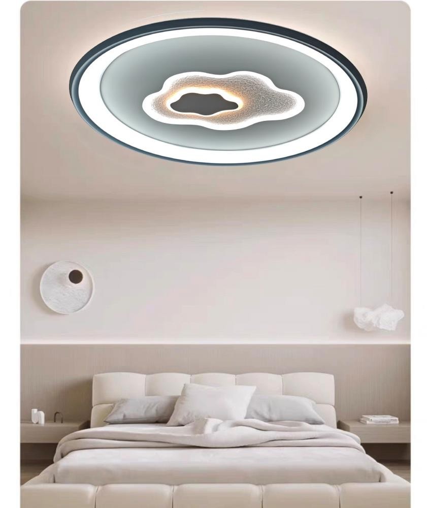 Plafoniera LED Rotonda Bianca 72W Effetto Cristallo 6480 Lumen 3 Colori Luce V.L