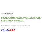 Rubinetto Cucina a Muro HydrAll Ines Monocomando Cromato Miscelatore Lavello D.X