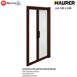 ZANZARIERA A RULLO LATERALE PORTA FINESTRA 140x240 AUTOMATICA MARRONE VBS