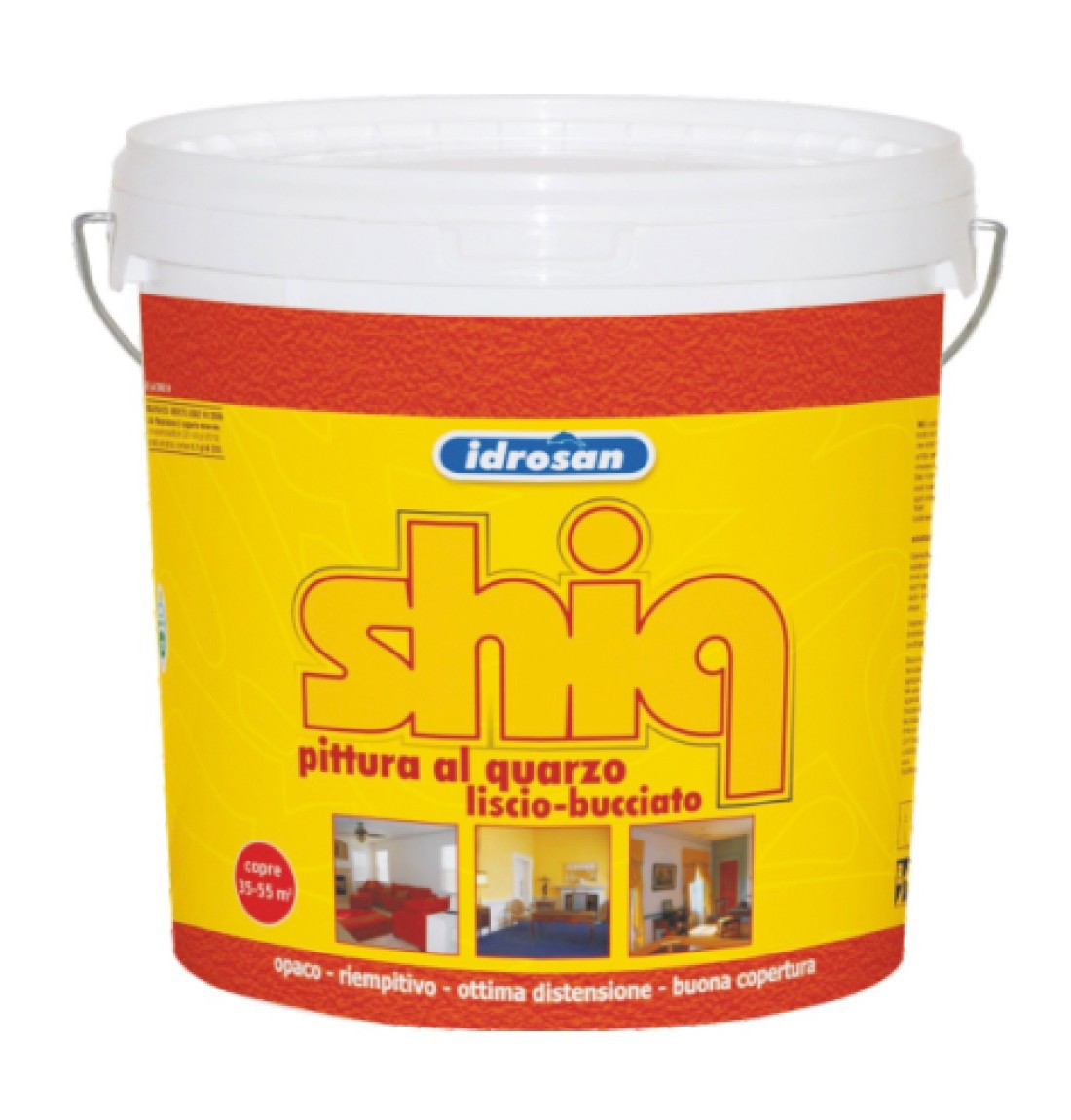 Pittura al Quarzo Bianco Professionale Interni Esterni Resistente Facciate I.D