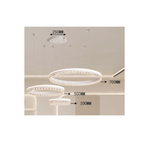 Lampadario LED Cristallo 210W Sospeso Dimmerabile Telecomando CCT 3000-6400K V.L