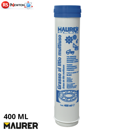 Grasso Al Litio NLGI 2 Multiuso Cartuccia 400ml Alta Resistenza Acqua PRO VBS