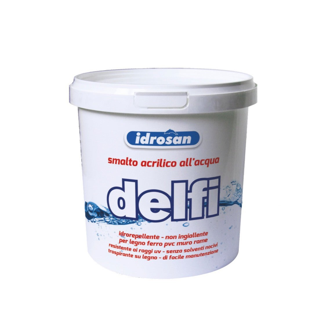 Vernice Acrilica Acqua Alta Brillantezza Opaco Smalto Legno Muro Ferro 2.5Lt I.D