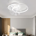 Plafoniera LED Con Ventilatore Rotonda 60W Dimmerabile Telecomando Motore DC V.L