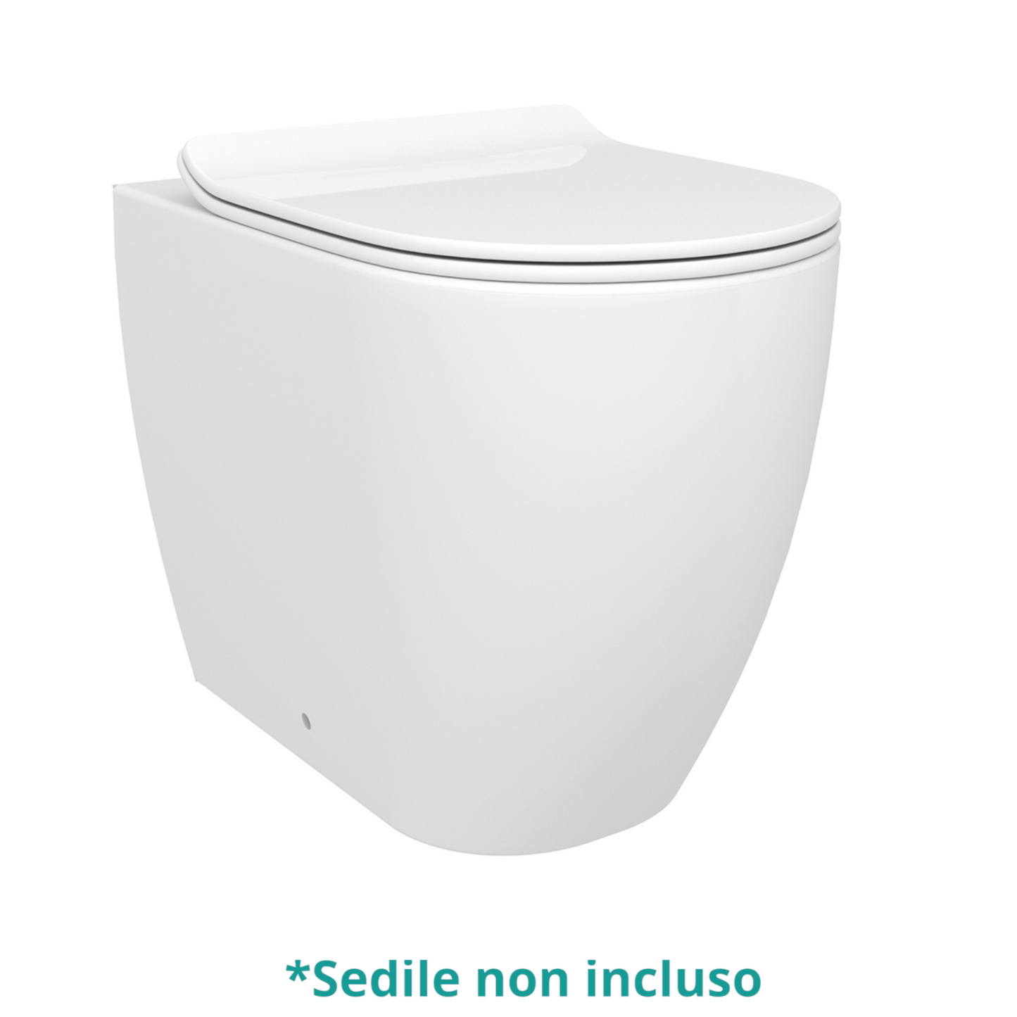 Sanitari Bagno Filo Muro LINPHA Vaso WC Bidet Sedile Soft Close Bianco Nero D.X