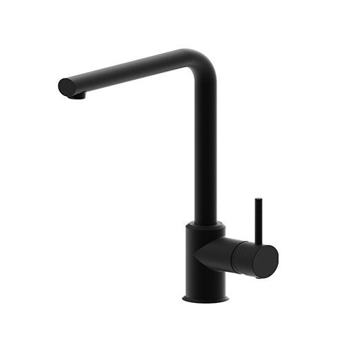 Miscelatore Cucina Rubinetto Lavello Moderno Canna Alta Avena Cromo Nero D.X