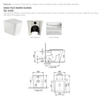 Sanitari Filo Muro Bagno Linpha KLENIA Vaso WC Bidet CopriWater Soft Moderno D.X