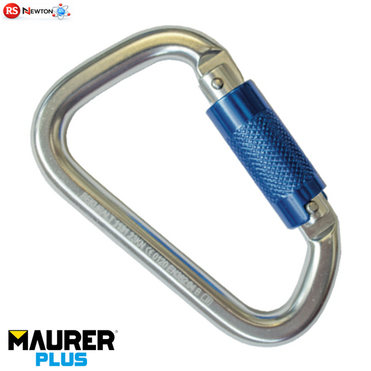 Moschettone a Vite Alluminio Twist Lock 22kN EN362 22mm Sicurezza Lavoro VBS