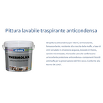 Pittura Anticondensa Antimuffa THERMOLAX Isolante Termico Acustico Interni I.D