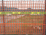 Rete per Edilizia Maglia Ovale 140g/m² Arancio 50 Metri Recinzione Cantiere VBS