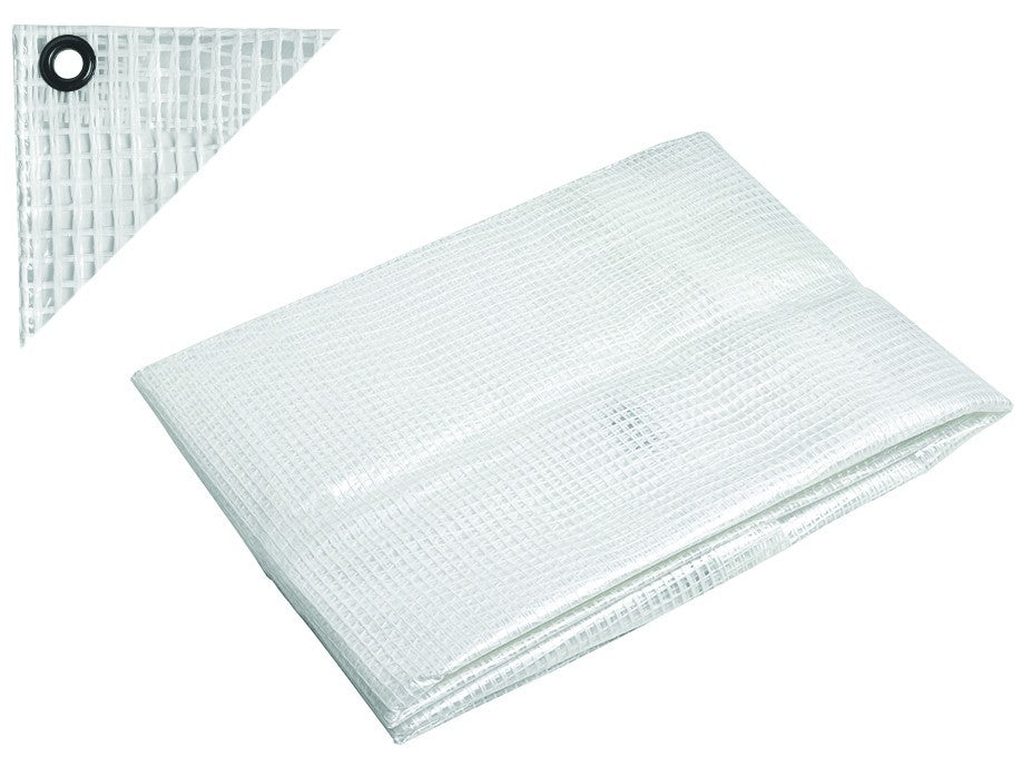 Telo Copritutto Multiuso Rinforzato PVC Trasparente Occhiellato Impermeabile VBS