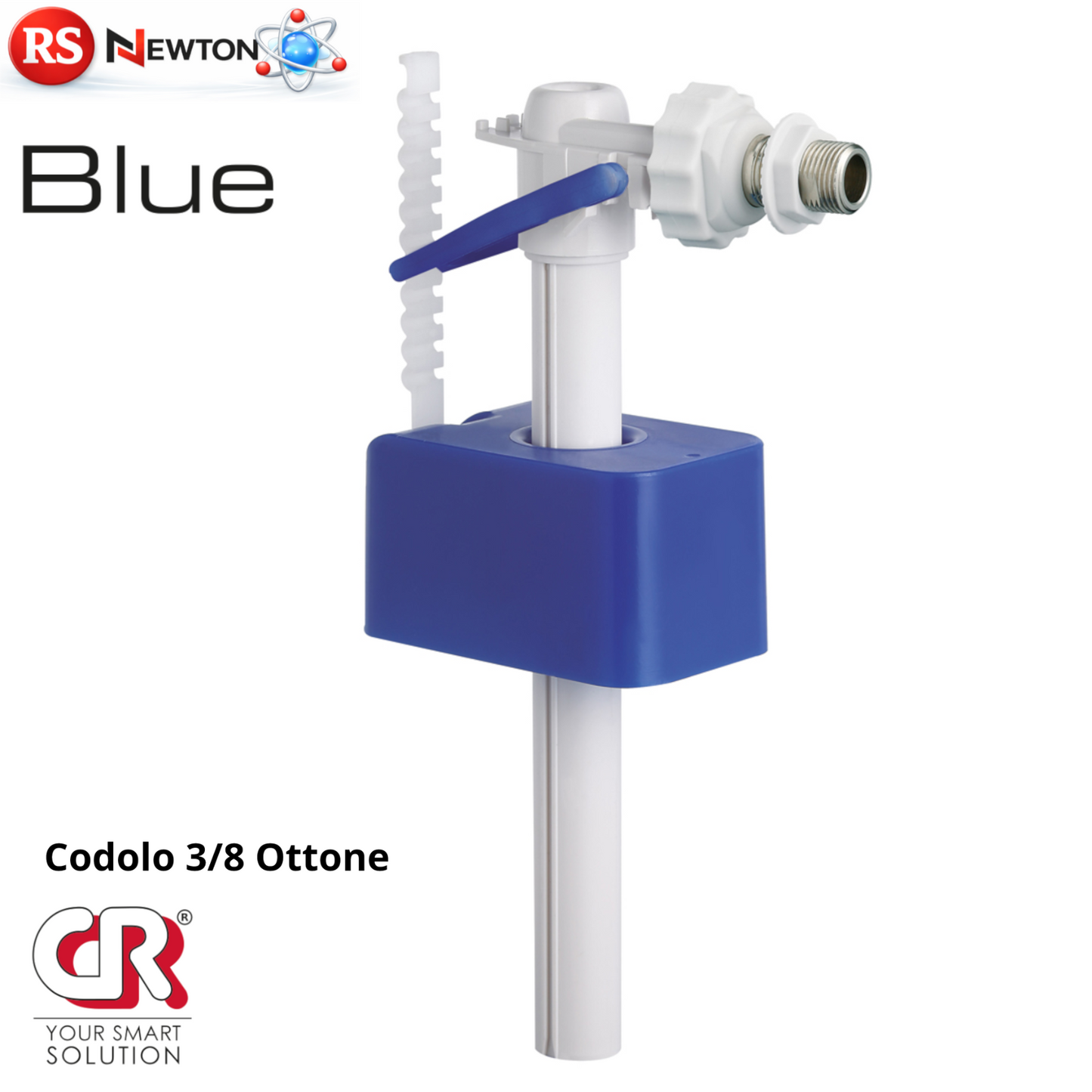 Rubinetto Galleggiante Universale BLUE WC 3/8 Ottone Silenzioso 10 dB D.X