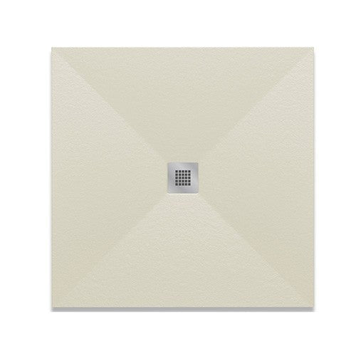 Piatto Doccia Quadrato 70x70 80x80 90x90 LINPHA Marmoresina Effetto Pietra D.X