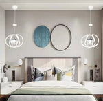 Lampadario LED Sospensione Moderno 35-70w Bianco Nero Camera Letto Soggiorno V.L