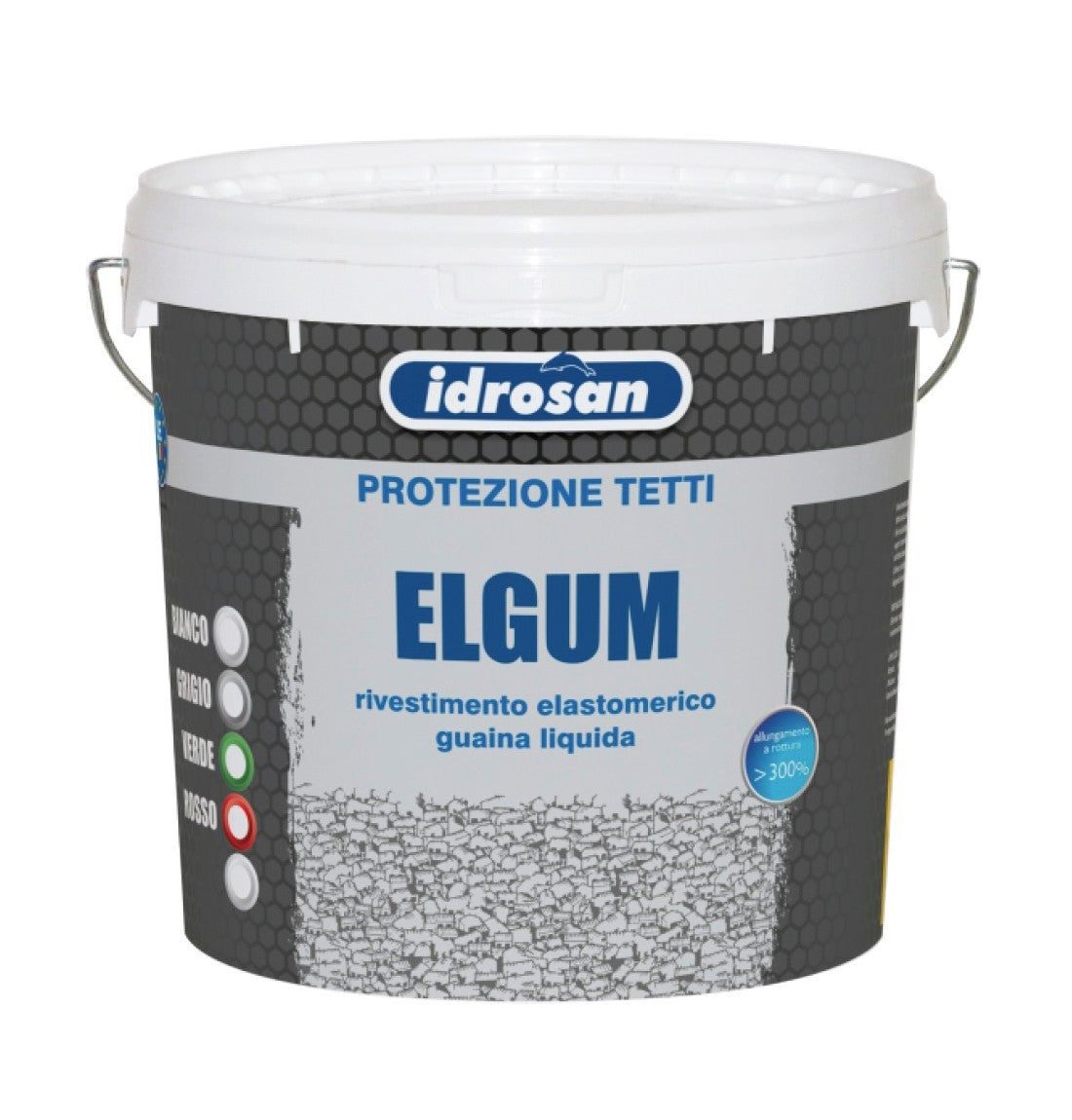 Guaina Liquida Impermeabilizzante Colorata ELGUM Tetti Terrazzi Calpestabile I.D