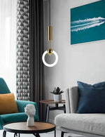 Lampadario LED Oro Moderno 15W Lampada Sospesa Lusso Ø25 Ristorante Casa V.L