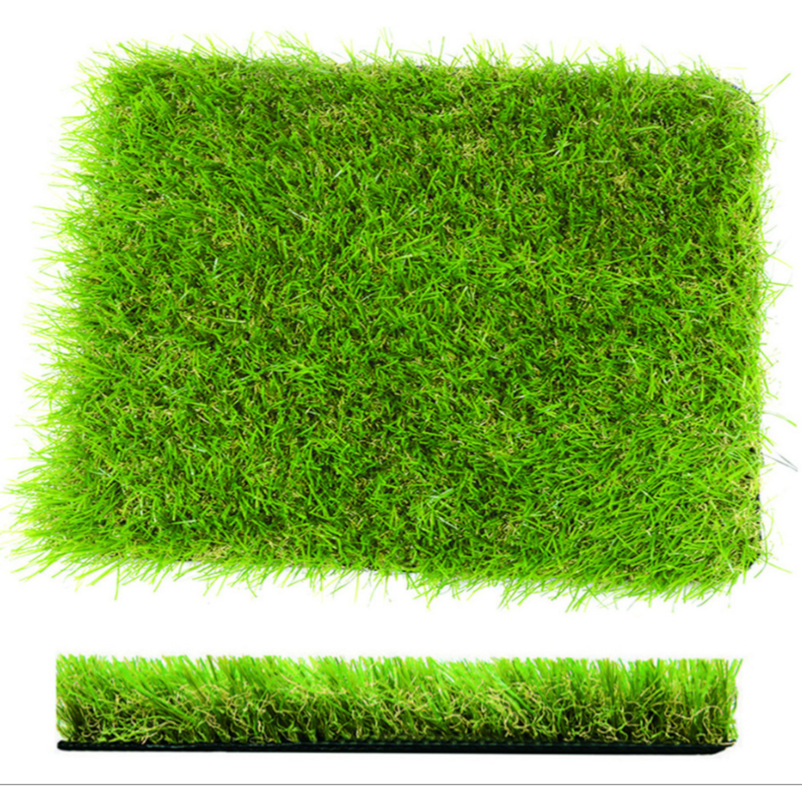 Prato Artificiale Tappeto Sintetico Erboso Rotolo Erba Sintetica Verde h1-2M G.F