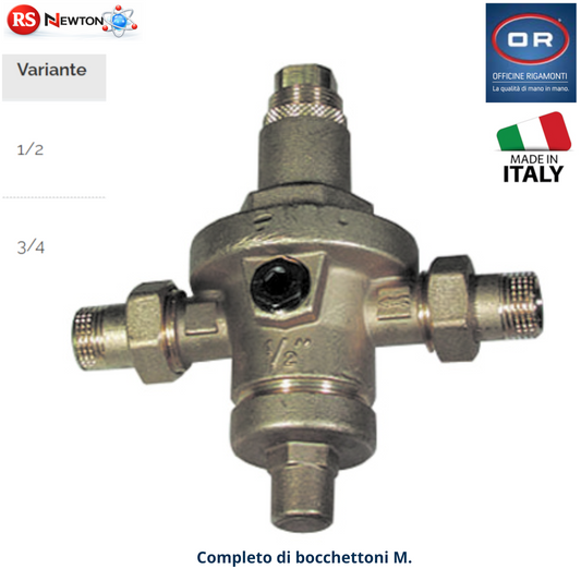 Riduttore Di Pressione Bocchettoni M PN40 Camera Di Compensazione 1/2 3/4 D.X