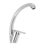 Rubinetto Cucina INES Canna Alta Girevole Moderno Miscelatore Lavello Cromo D.X