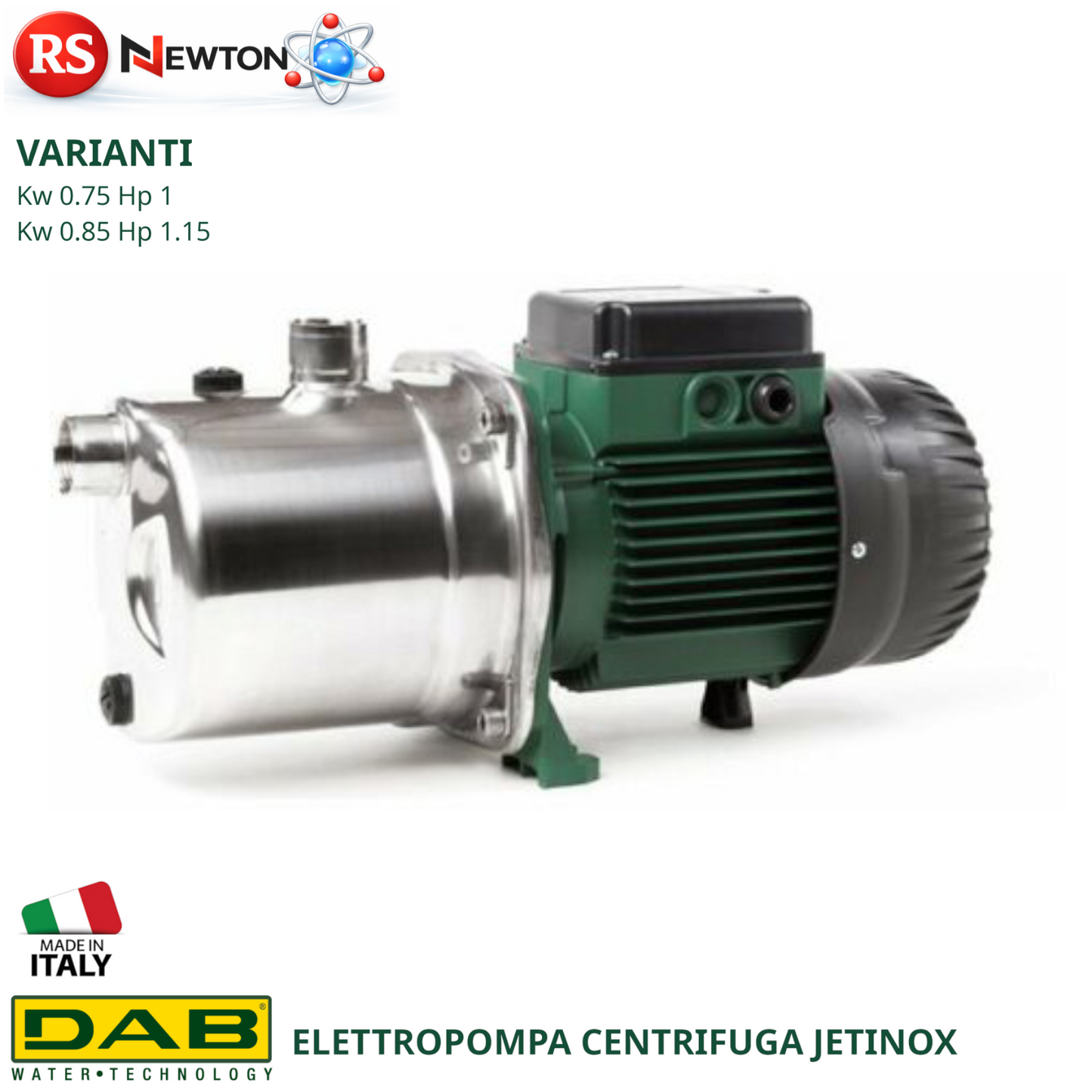 Elettropompa Autoadescante DAB JETINOX Pompa Centrifuga Acciaio Inox Potente D.X