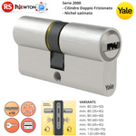 Cilindro Europeo YALE 2000 Doppio Frizionato Antiscasso 10Pin Porta blindata VBS