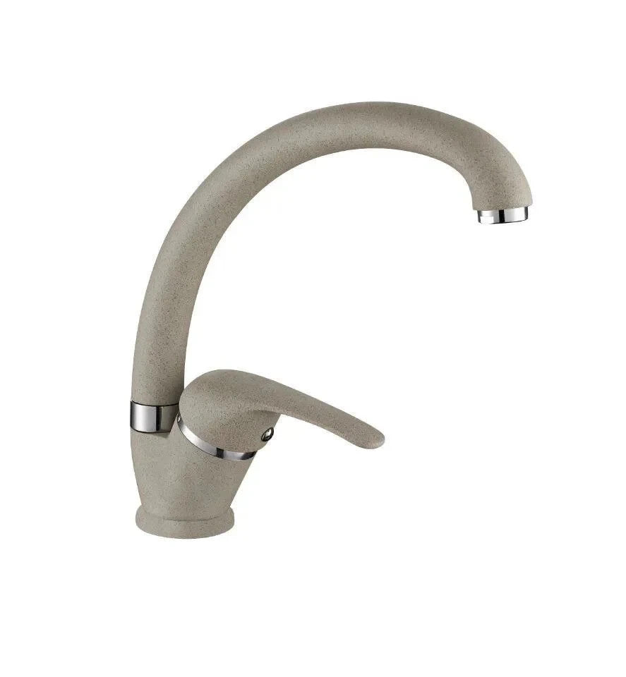 Rubinetto Lavello Cucina Canna Alta ECO FLOW Avena Satinato Oro Rame Bianco D.X